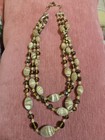 Vintage  Glass Beaded Crystal Necklace...Very Beautiful And Adjustable — photo 1