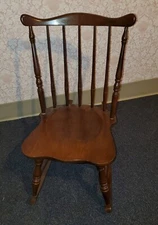 Tell City Sewing Rocker Small Rocking Chair Mahogany #27