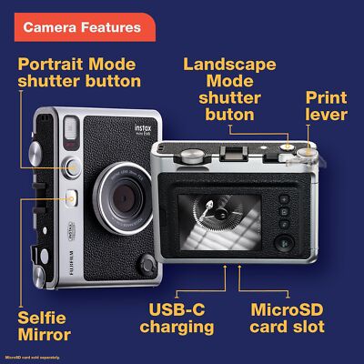Fujifilm Instax Mini EVO Instant Camera 74101204957| eBay