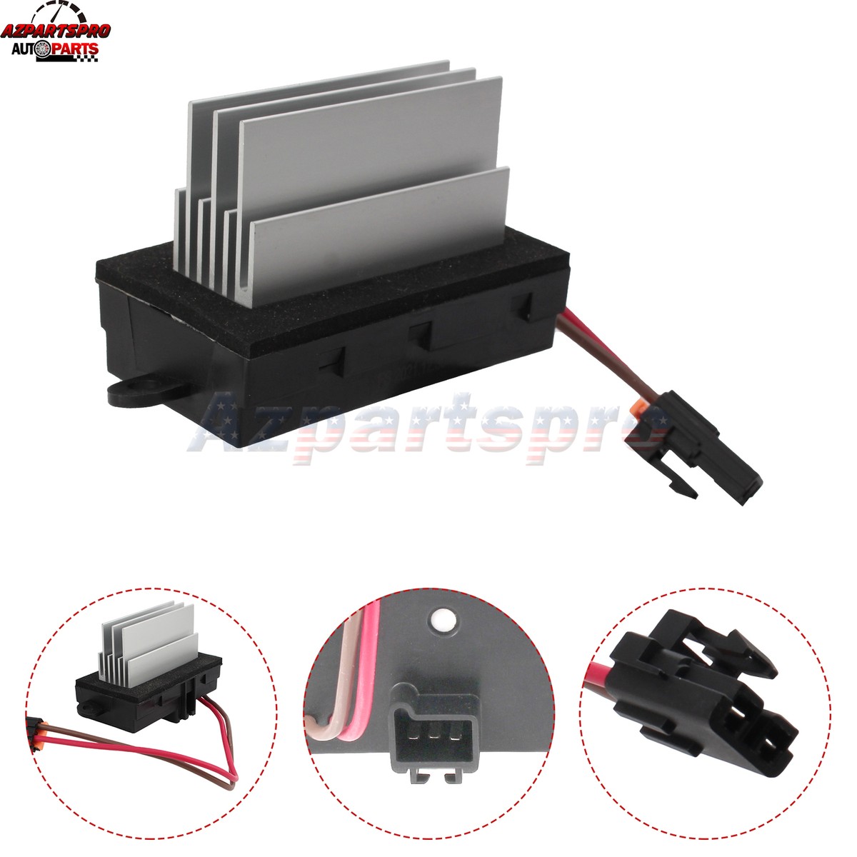 6GSH-19E624-AA For HUMMER H2 Heater Blower Motor Fan Resistor