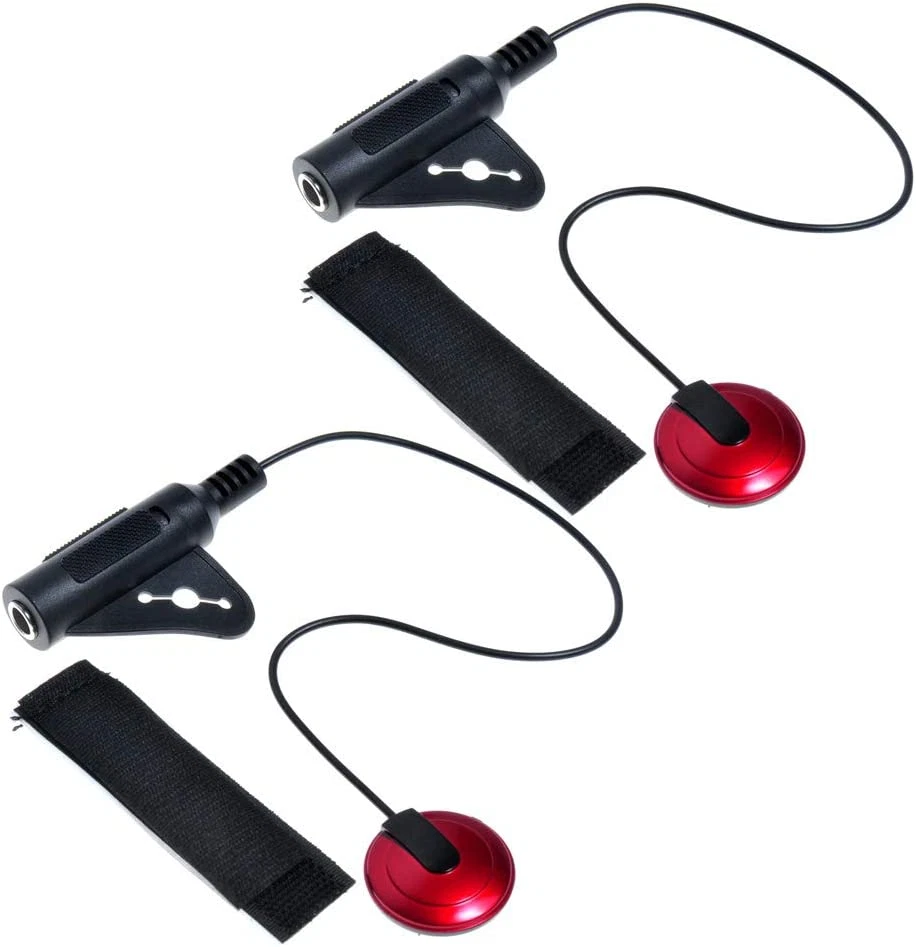 Captador de microfone de contato piezoelétrico 2 peças para violino guitarra banjo bandolim ukulele - Imagem 2 de 4