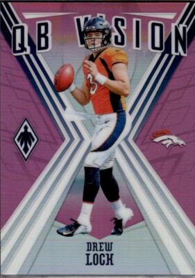 2019 Panini Phoenix - Drew Lock /199 (RC) Pink QB Vision Denver Broncos