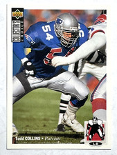 TODD COLLINS New England Patriots 1994 Upper Deck Collector's Choice Card #274