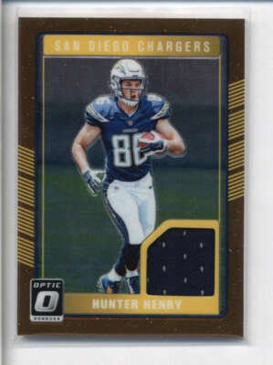 HUNTER HENRY 2016 DONRUSS OPTIC ROOKIE USED JERSEY BRONZE AG9931