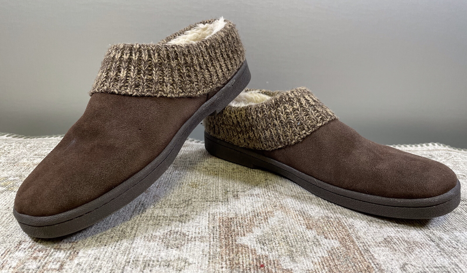 SAOLA Ciabatte Clarks donna taglia 10 slide on tomaia in pelle suola gomma ottime con.