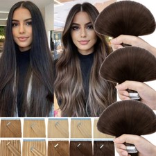 THICK Russian Tape In Human Hair Extensions Remy Skin Weft FULL HEAD Highlight 