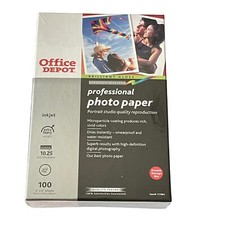 Office Depot Photo Paper 4  x 6  Gloss 100 Sheets Platinum Series 151904 Inkjet