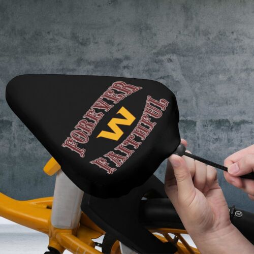 Funda de asiento de bicicleta Forever Faithful Washington Redskins ajuste suave para la mayoría de las sillas de montar - Imagen 1 de 7