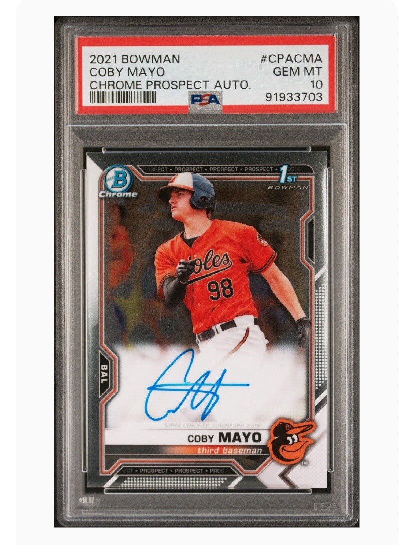 PSA鑑定品】Coby Mayo 1st Bowman Auto /299