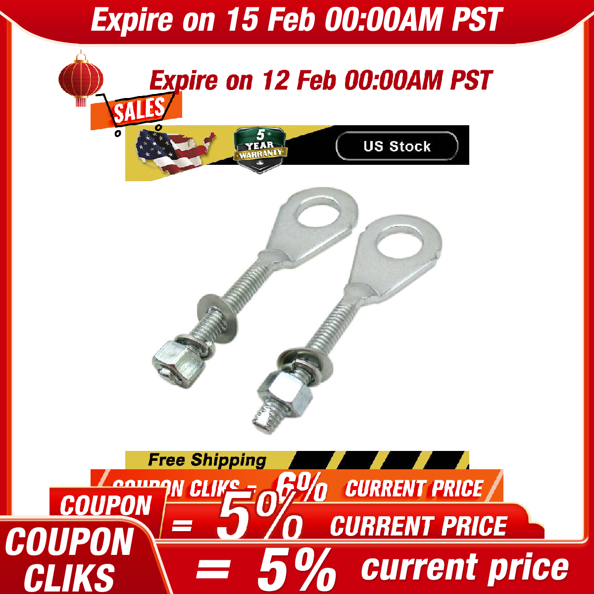 Honda Chain Adjuster Motorcycle Rear Chain Adjuster Tensioner For Honda CRF  XR 70 80 100 Models Rear Axle Adjustment Tool Motorcycle Chain Adjuster Tensioner Nuts Compatible With CRF XR 70