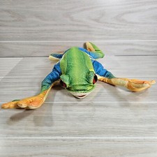 Folkmanis Red Eyed Tree Frog Hand Puppet Rainforest Plush Toy Stuffed Animal