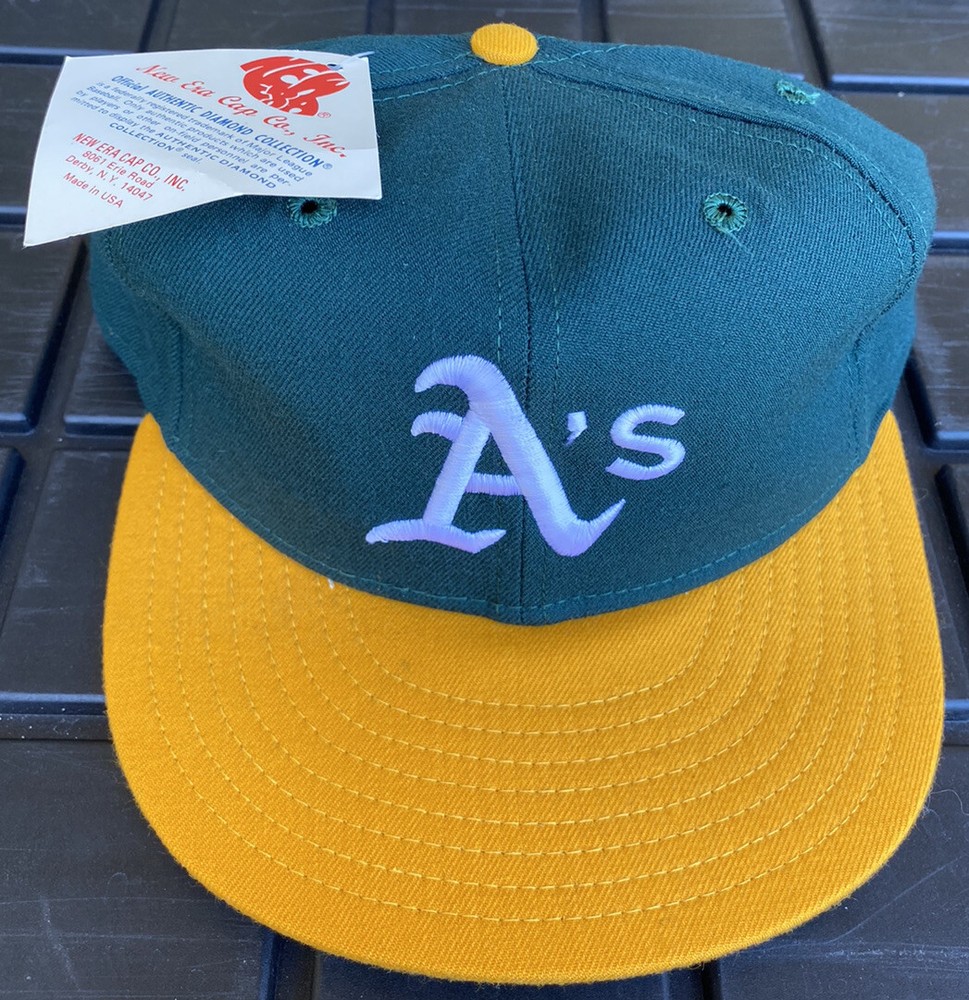 NWT Vintage 80s Oakland Athletics A’s New Era Pro Model Diamond Collection USA