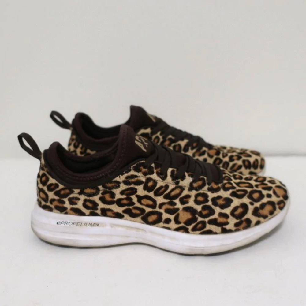 PONY Sneakers APL Athletic Propulsion Labs Iconic Phantom capelli di vitello ghepardo taglia 7 5