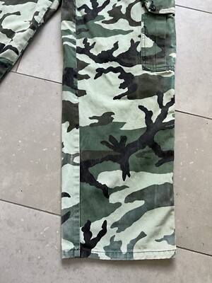 Vintage Y2K 90s LA Gate Jeans Faded Camo Made In USA Baggy Cargo
