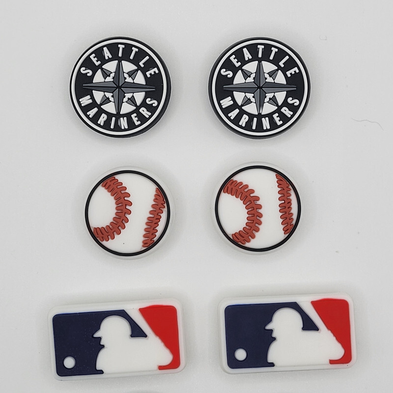 Crocs Mariners MLB Seattle Mariners Baseball Team For Crocs Shoe Charms - 6 Pieces | eBay