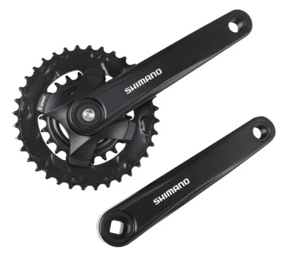 Shimano Kurbelgarnitur FC-MT101  Vierkant 22-36 Zähne  9-fach 170 mm Arme - Bild 1 von 3
