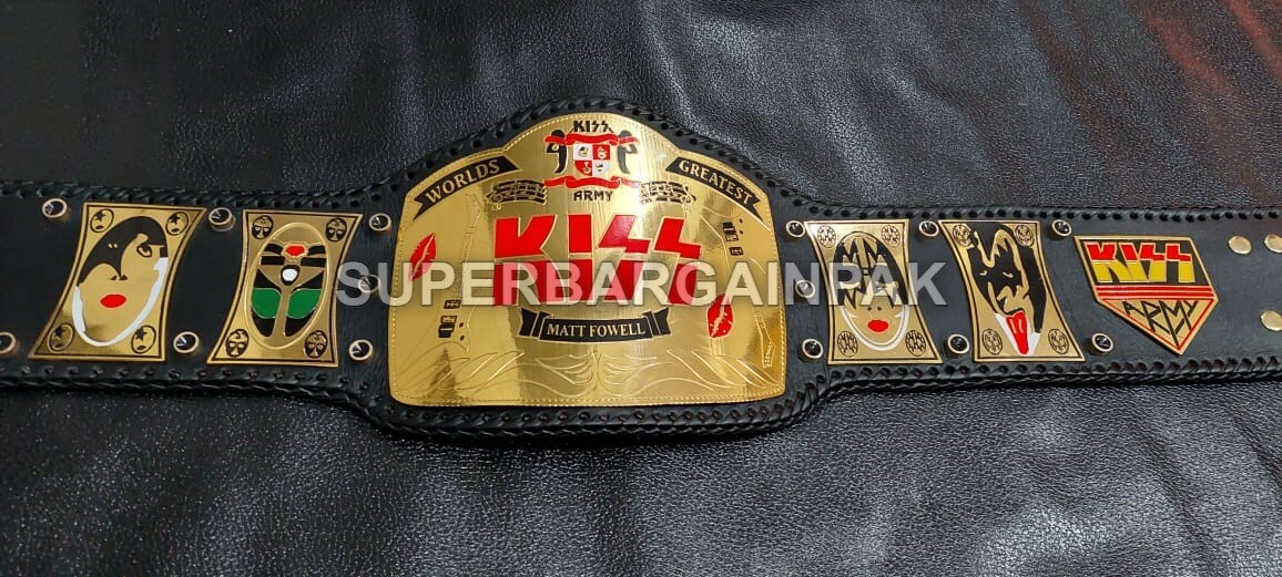 World Greatest Kiss Championship Wrestling Collectible Belt