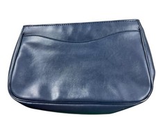 VTG Excel Blue 80s Clutch Faux Leather Purse