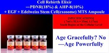 Cell Rebirth Elixir  PDNR 18  , AHP-8 10 , EGF, Edelweiss Stem Cell MTS Ampole