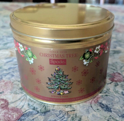 SPODE Christmas Tree Spruce Pine 3 Wick Candle-29.6 oz-U.K Made