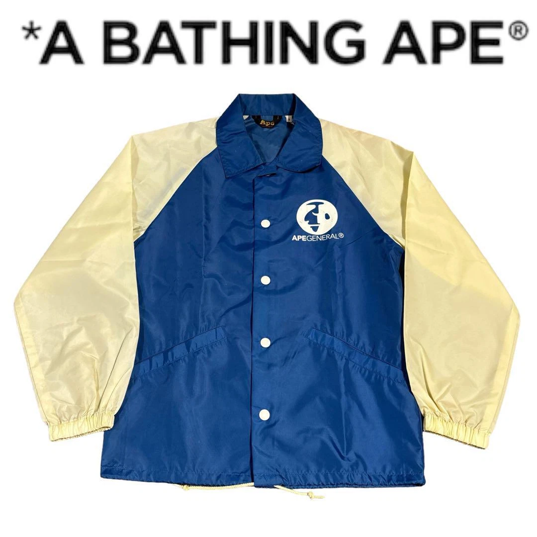 A BATHING APE (BAPE) Giacca uomo BAPE S 90S Coach usata in buone condizioni autentica rara scimmia