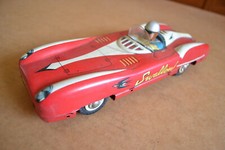 k 1950s/60s China tin friction Swallow sports car with siren MF734 mint