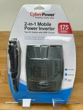 New  CyberPower 2-in-1 Mobile Power Inverter - 175 watts  Model CPS175SU