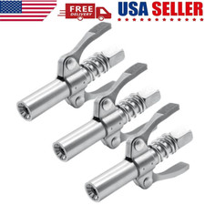 Grease Gun Coupler Double Handle High Pressure Quick Release Lock Oil Nozzles