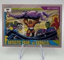 1991 Impel Marvel Universe II #92 Fantastic Four vs. Skrulls