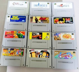 Super Famicom SFC Software Bundle 18 Games NTSC-J Japan Import Carts Only