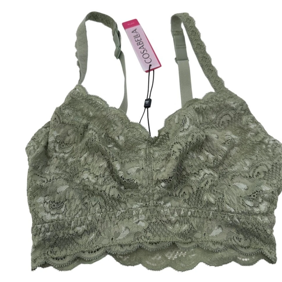 Cosabella NSN Curvy Sweetie мягкий бюстгальтер кружевной нильский туман XS новый с Ярлыками - Изображение 2 из 4