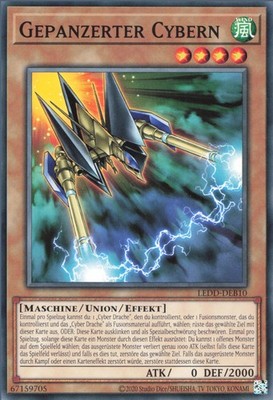 YuGiOh Gepanzerter Cybern LEDD-DEB10 Common Deutsch Neu unl.