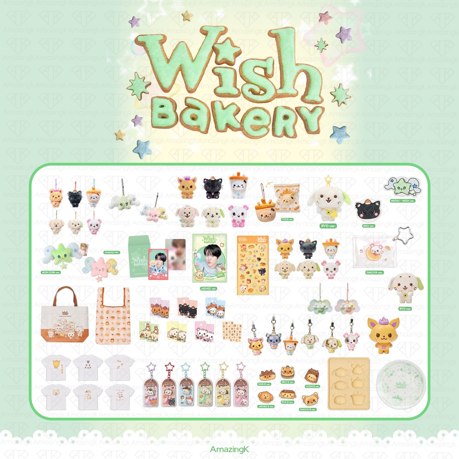 [PreSale] NCT WISH POP UP Wish Bakery Official MD KPOP K-POP YUSHI RIKU SION