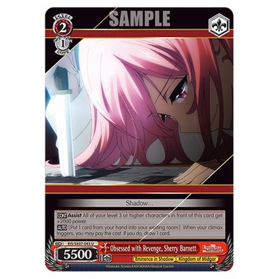 Weiss Schwarz The Eminence in Shadow Obsessed with Revenge, Sherry Barnett (U...