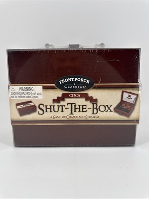 Shut the Box Front Porch Classics Learning Math Strategy STEM Game NEW