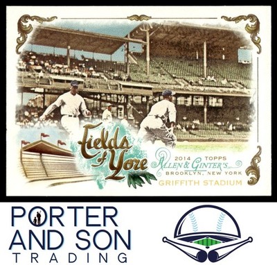 Griffith Stadium Fields of Yore 2014 Allen & Ginter #FOY-03 Washington Senators