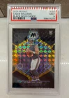 2024 Panini Mosaic Caleb Williams True Rookie Black Gold Prizm Jersey# 1/8 PSA 9