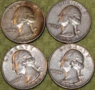 1963, 1963-D, 1964 & 1964-D Washington Quarters