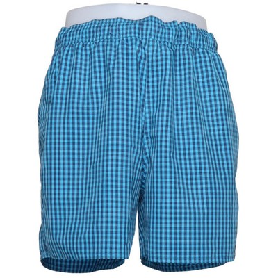 Adidas, Badeshorts, Größe: L, Blau, Recyceltes Polyester, Karo, Herren #zmn