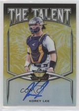 2019 Leaf Valiant The Talent Yellow Prismatic 10/10 Korey Lee #TT-KL1 Auto 9nn