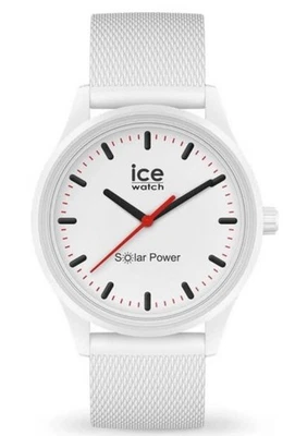 Ice-Watch ICE 018390 solar power Polar Medium Mesh unisex Uhr Silikon weiß Neu - Bild 1 von 2