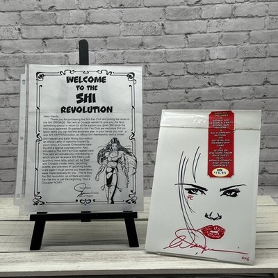 VTG Crusade Comics Shi Fan Club Starter Pack 1997 Signed TUCCI ORIGINAL ART