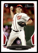 2013 Bowman Nathan Karns Rookie Washington Nationals #3