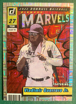 2022 Panini Donruss Vladimir Guerrero Jr Marvels Vector #M-7 Toronto Blue Jays