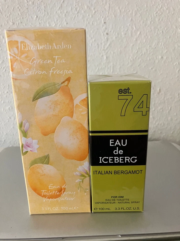 GESAMTPREIS orig Elizabeth Arden Green Tea + Eau de Iceberg - EdT je 100ml spray - Bild 1 von 1