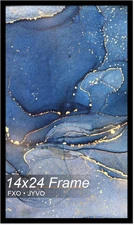 14x24 Poster Frame, Black Frame for 14 x 24 Inch Picture Poster Photo