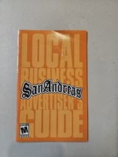 Grand Theft Auto San Andreas Sony PlayStation 2 Instruction Manual Only 