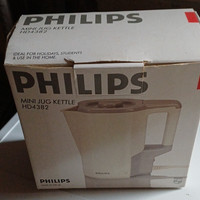 Philips HD4382 Mini Jug Kettle 0.9L 1kW White Corded Electric Plastic