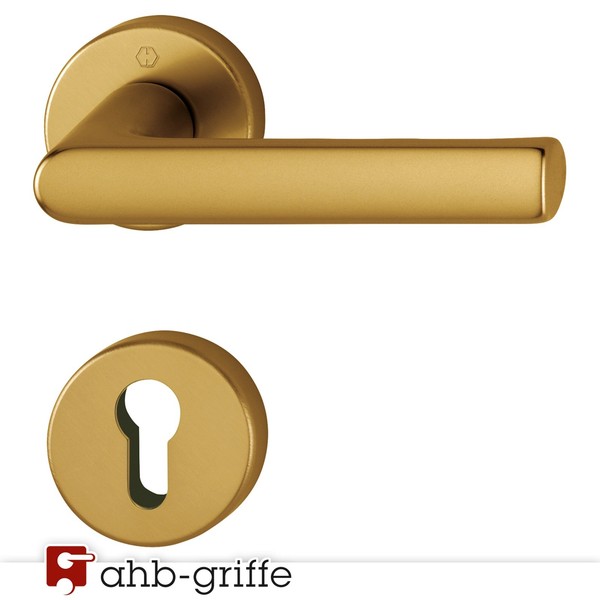 Hoppe TüRgriff Hamburg Rosette Alu Bronze Pz TüRdrüCker TüRbeschlag TüRklinke-image