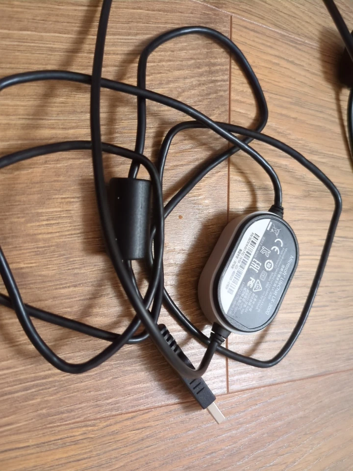 Microsoft LifeChat LX-3000 Black USB Wired Headset Mic Over Ear Head Set - Image 3 of 4